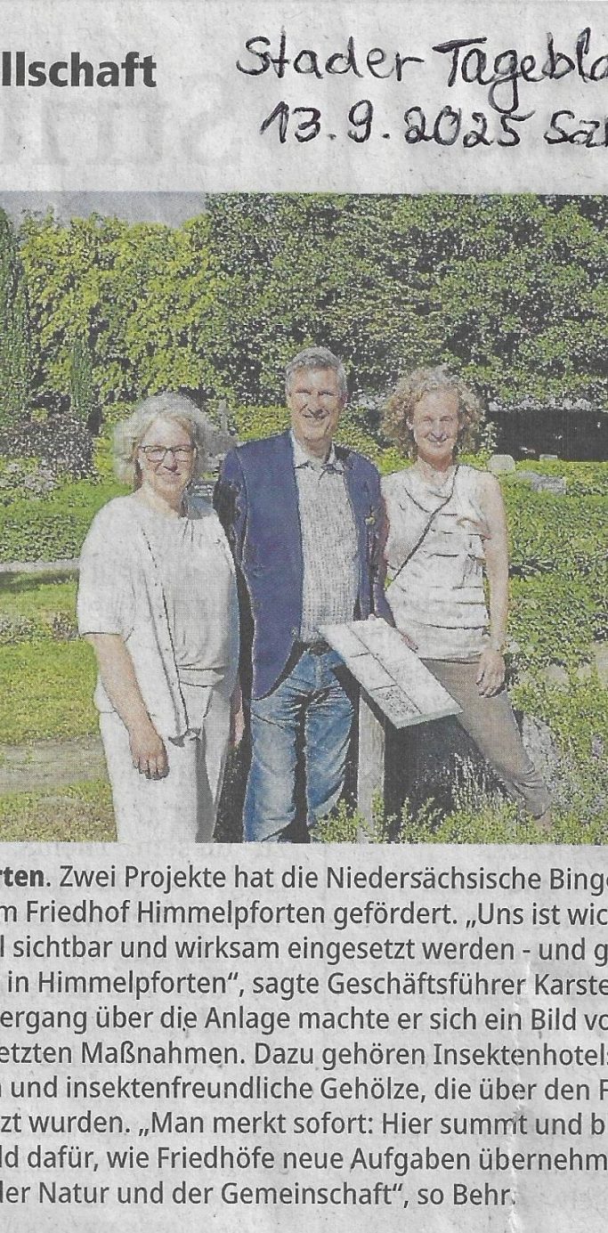 Artikel Stader Tageblatt 13.9.2025